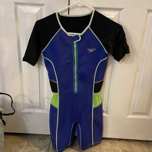 Kids blue speedo wet suit (ages 9-10)